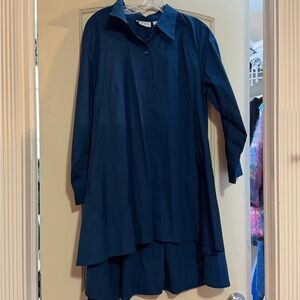 Joan Rivers Navy Blue Dress